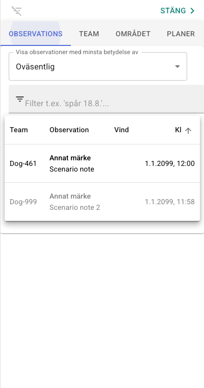 Observationslogg