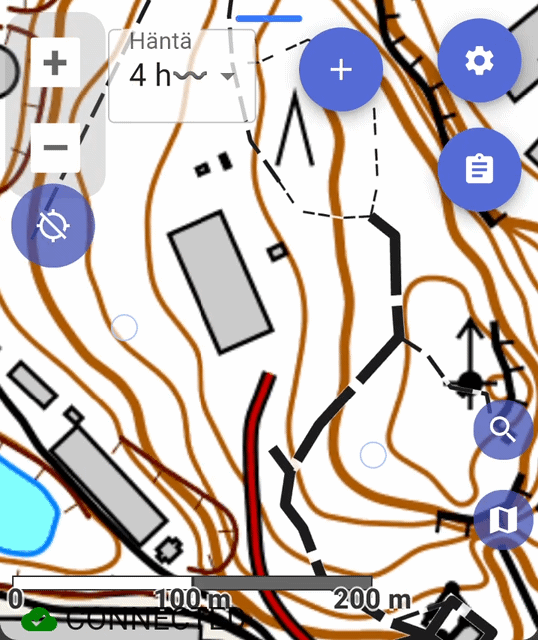 Automaattinen kartanvalinta zoomatessa