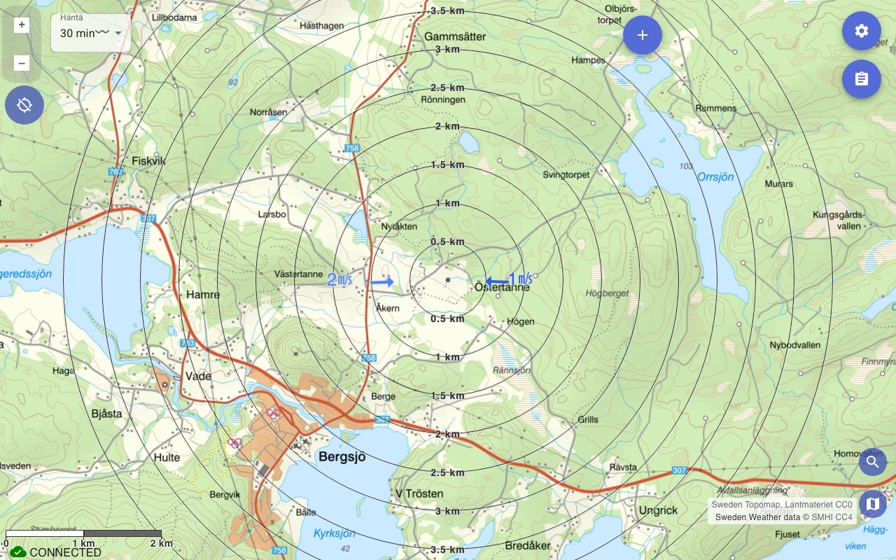 Ruotsi – Lantmäteriet Topowebb