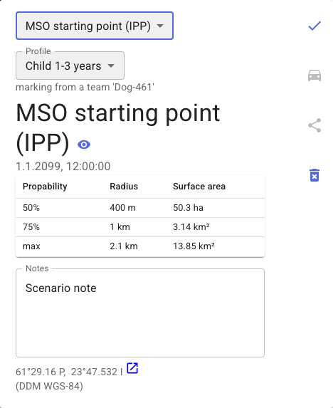 MSO profile in observation popup