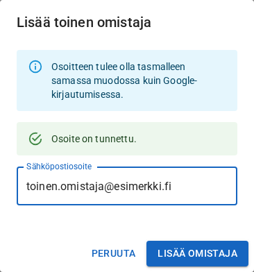 Tunnettu osoite